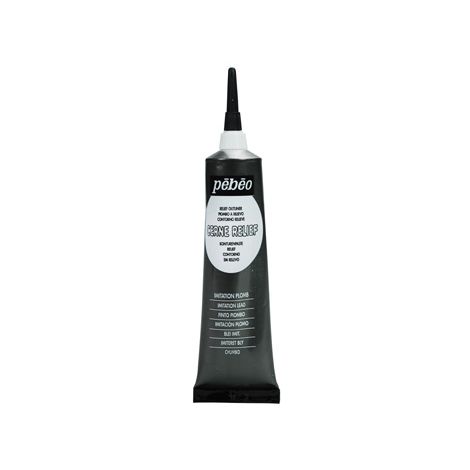 Konturówka do szkła/ceramiki Pebeo Cerne Relief 20ml, Czarna/Imitation Lead